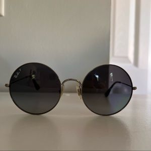 RayBan Polarized Oversized Circle Sunglasses